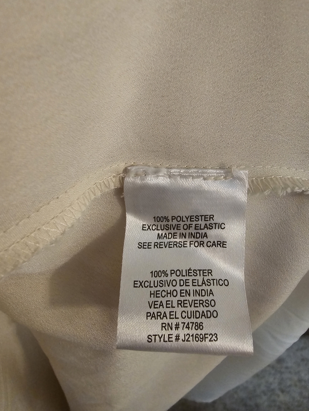 Patrons of Peace Cream Swiss Dot Maxi Dress Spaghetti Straps Size L - Picture 4 of 6